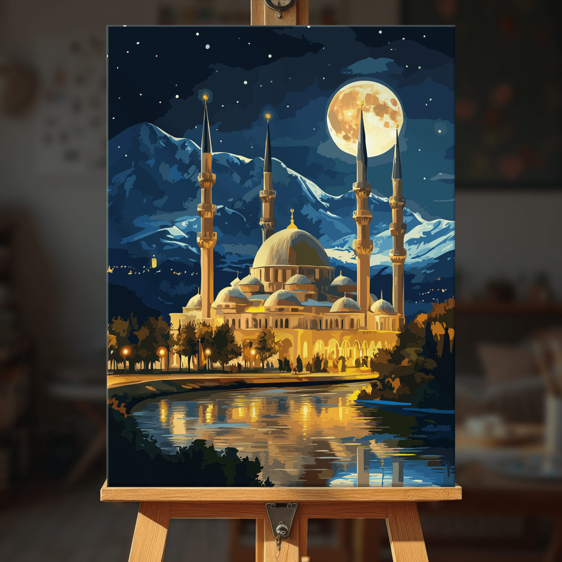 Paint by numbers - Moonlit Mosque - MyArt