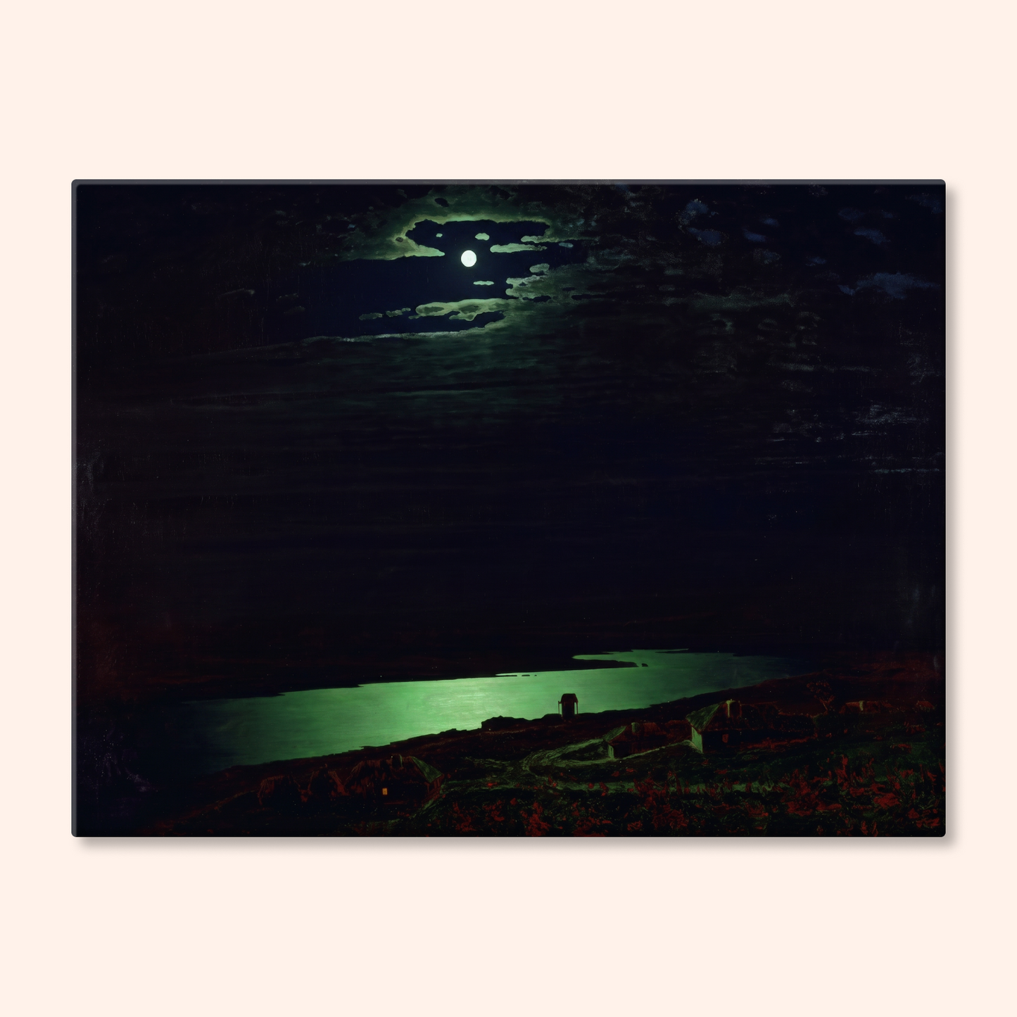 Moonlit Night on the Dnieper - Arkhip Kuindzhi