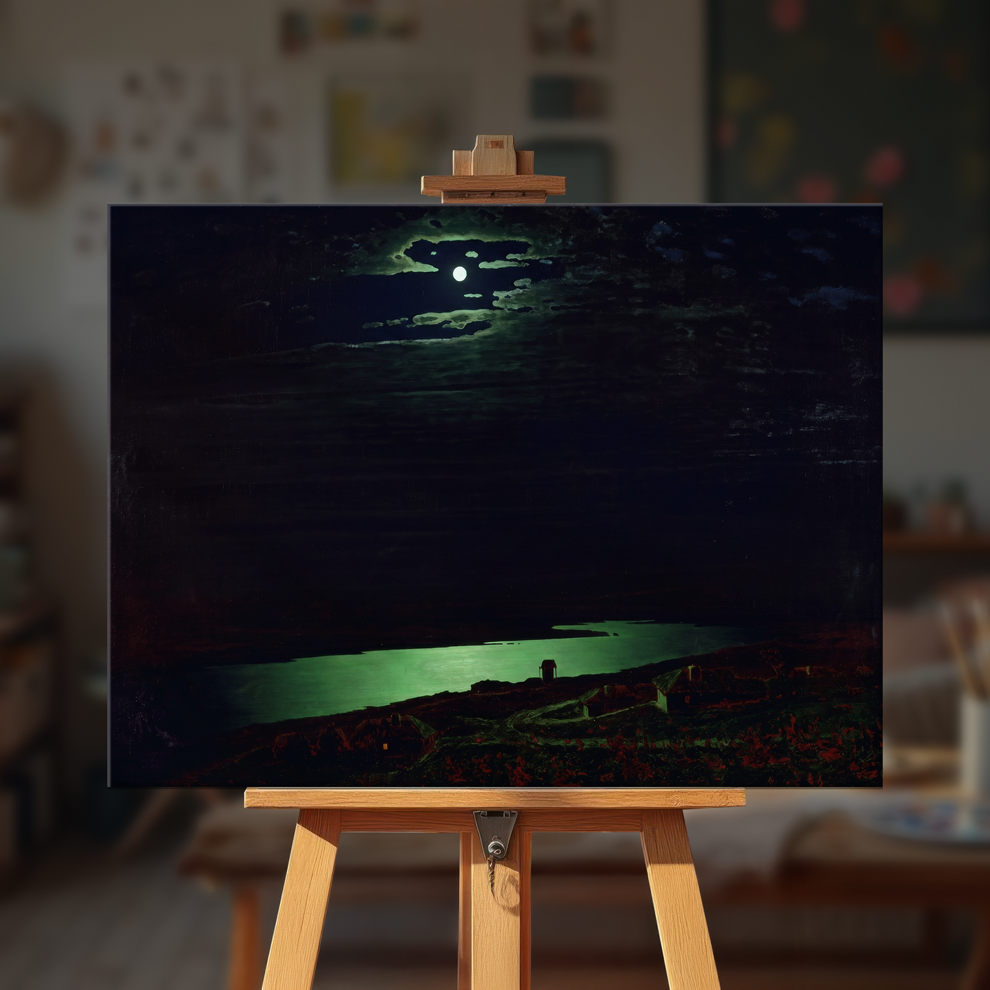 Moonlit Night on the Dnieper - Arkhip Kuindzhi