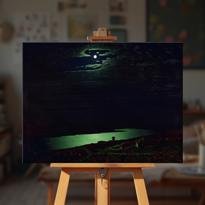 Moonlit Night on the Dnieper - Arkhip Kuindzhi