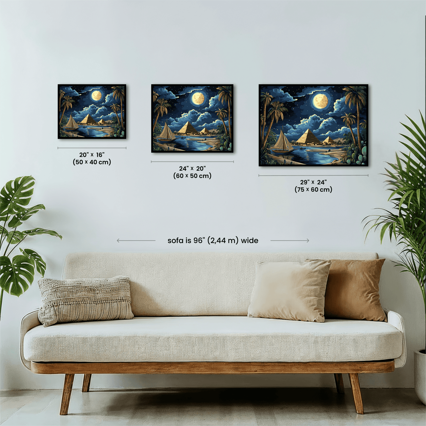 Paint by numbers - Moonlit Nile - MyArt