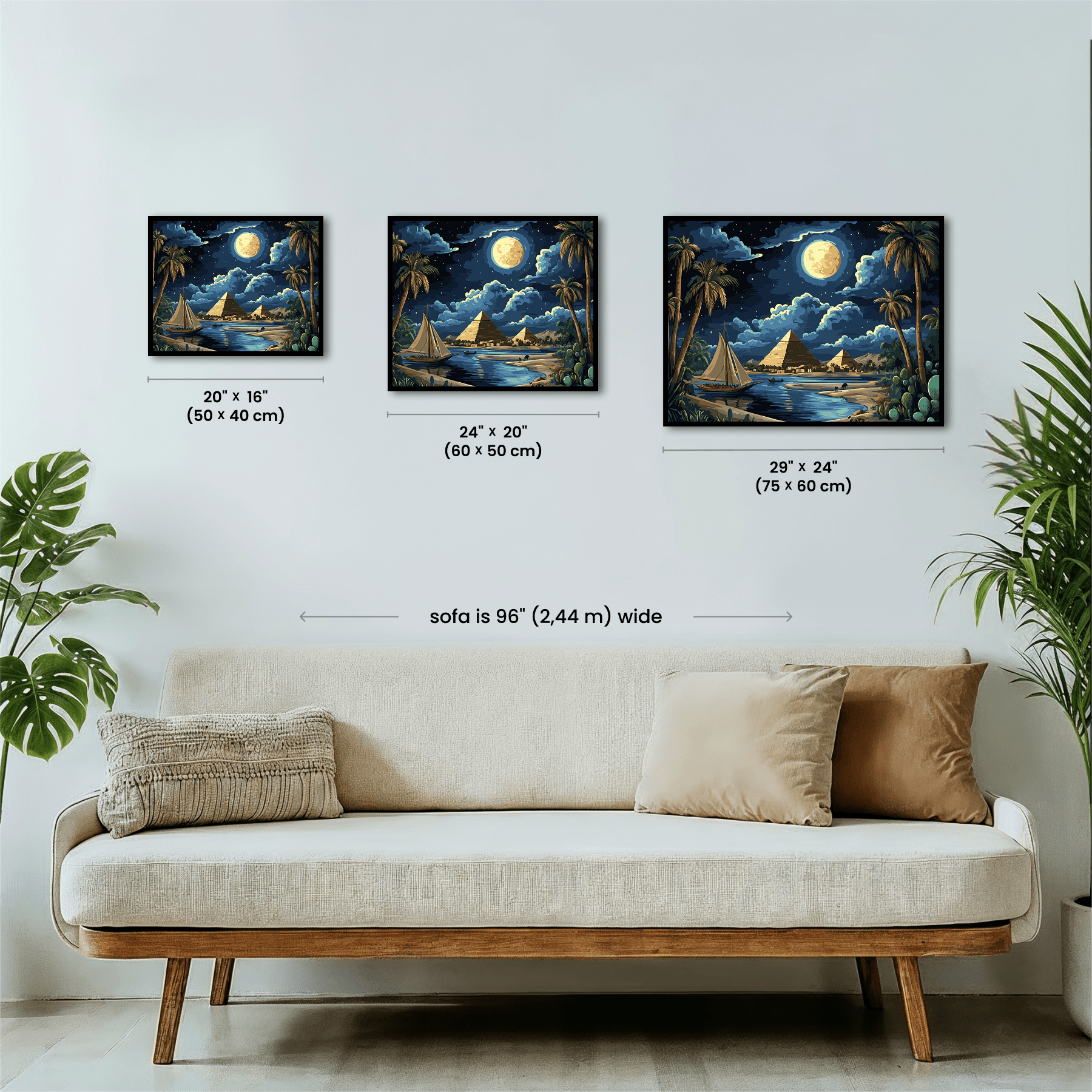 Paint by numbers - Moonlit Nile - MyArt