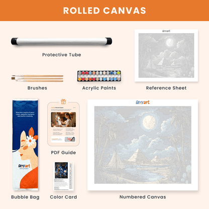 Paint by numbers - Moonlit Nile - MyArt