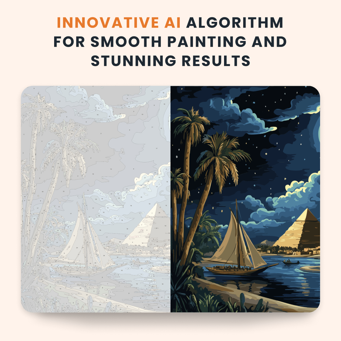 Paint by numbers - Moonlit Nile - MyArt