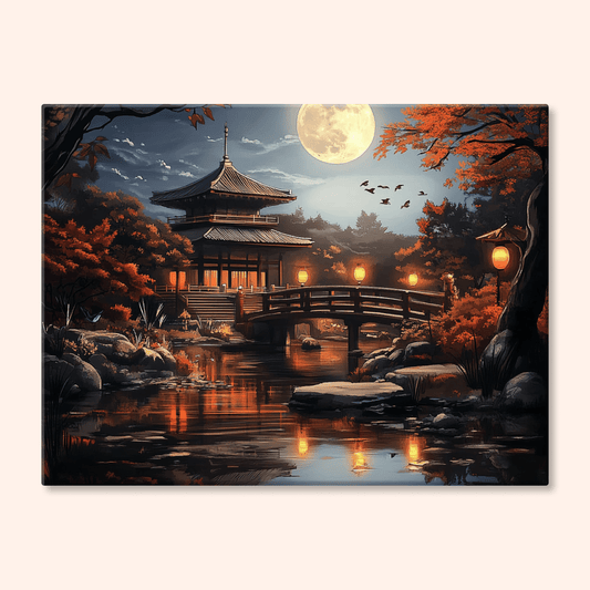 Paint by numbers - Moonlit Temple - MyArt