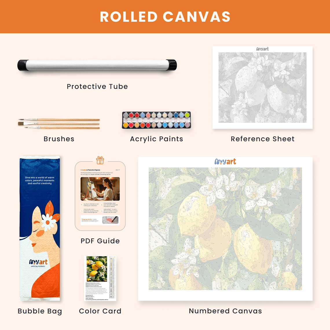 Paint by numbers - Morning Layers - MyArt