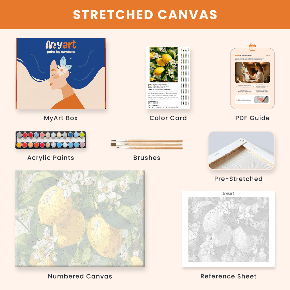 Paint by numbers - Morning Layers - MyArt