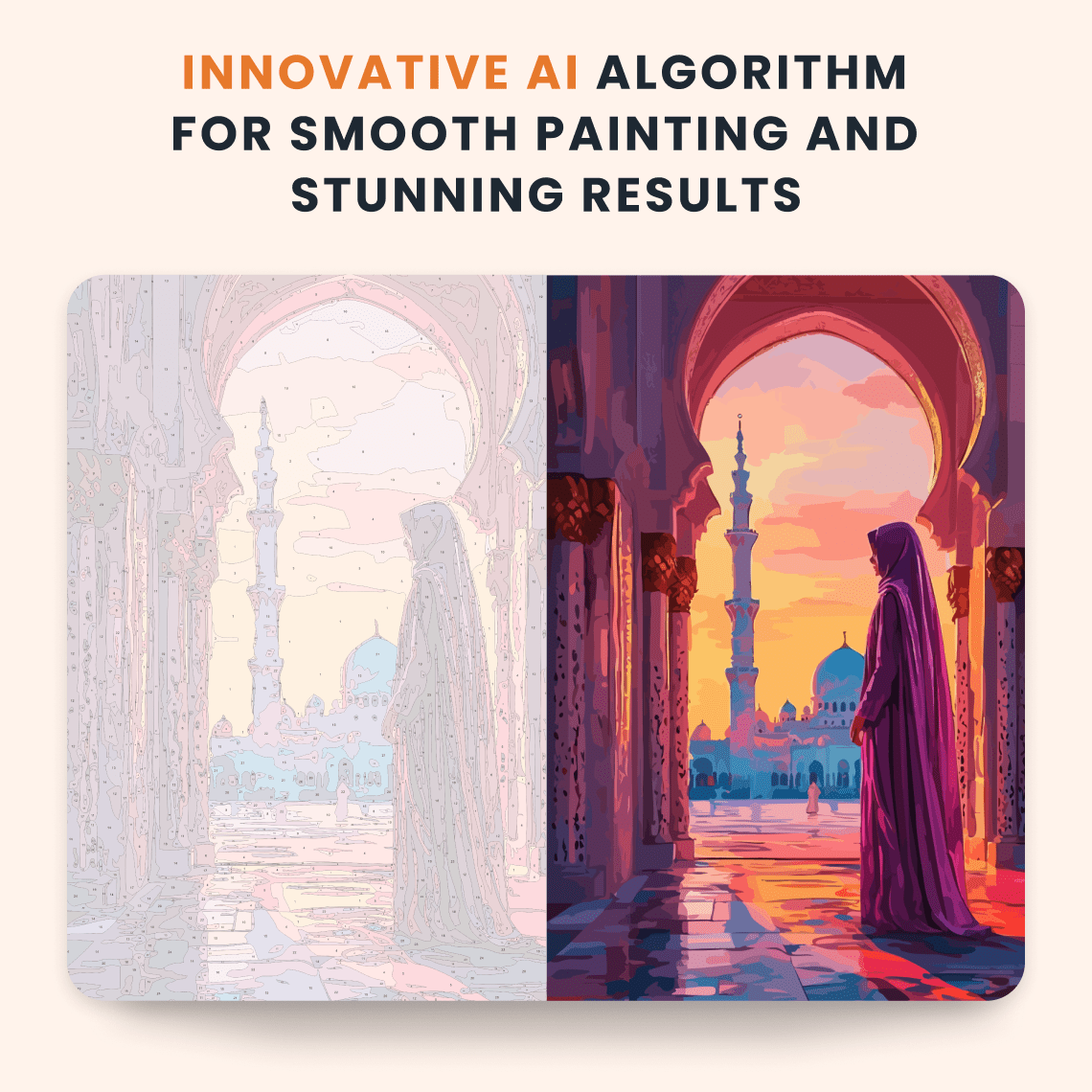 Paint by numbers - Mosque Reverence - MyArt