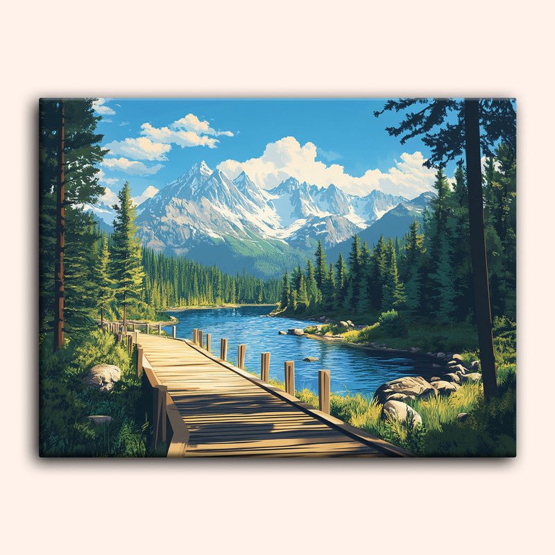 Paint by numbers - Mountain Path - MyArt