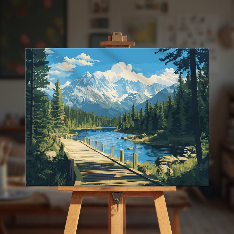Paint by numbers - Mountain Path - MyArt