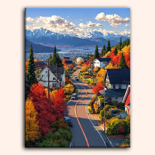 Paint by numbers - Mountain Road - MyArt