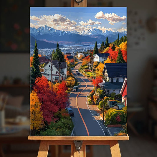 Paint by numbers - Mountain Road - MyArt