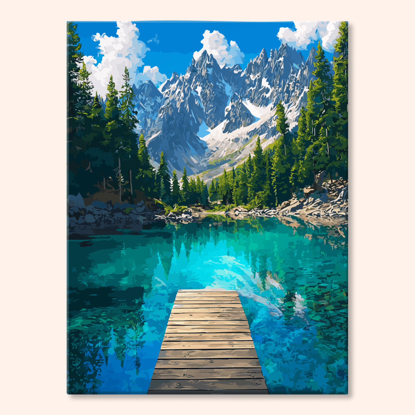 Paint by numbers - Mountain Dock - MyArt