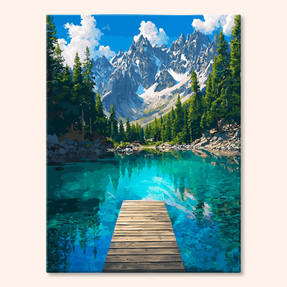 Paint by numbers - Mountain Dock - MyArt