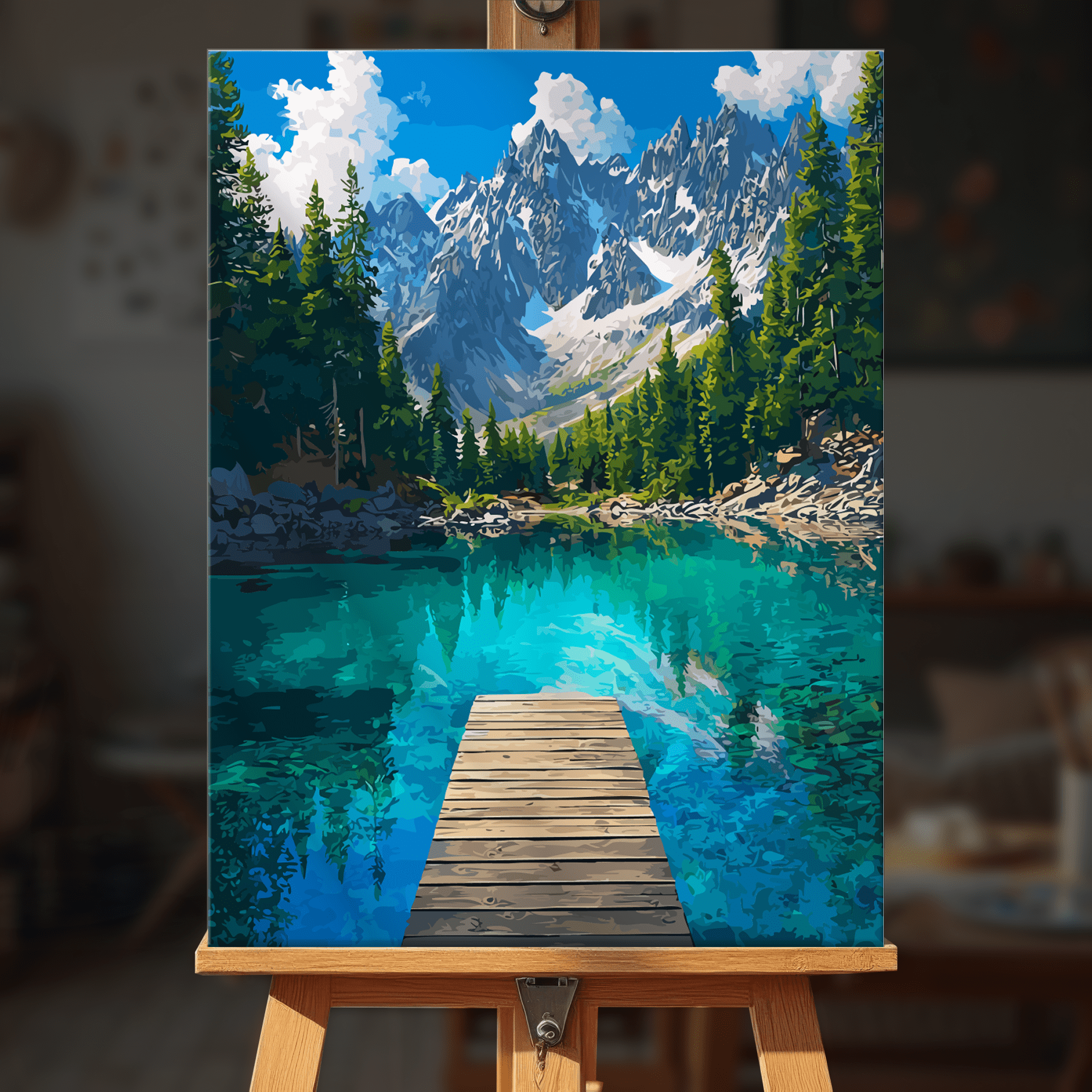 Paint by numbers - Mountain Dock - MyArt