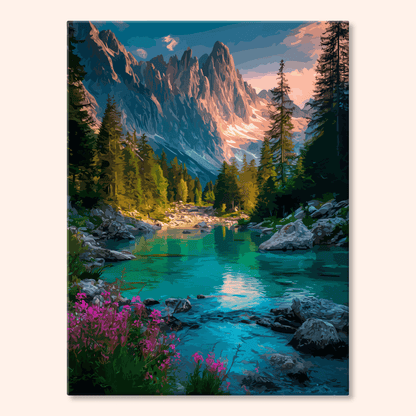 Paint by numbers - Mountain Meadow - MyArt