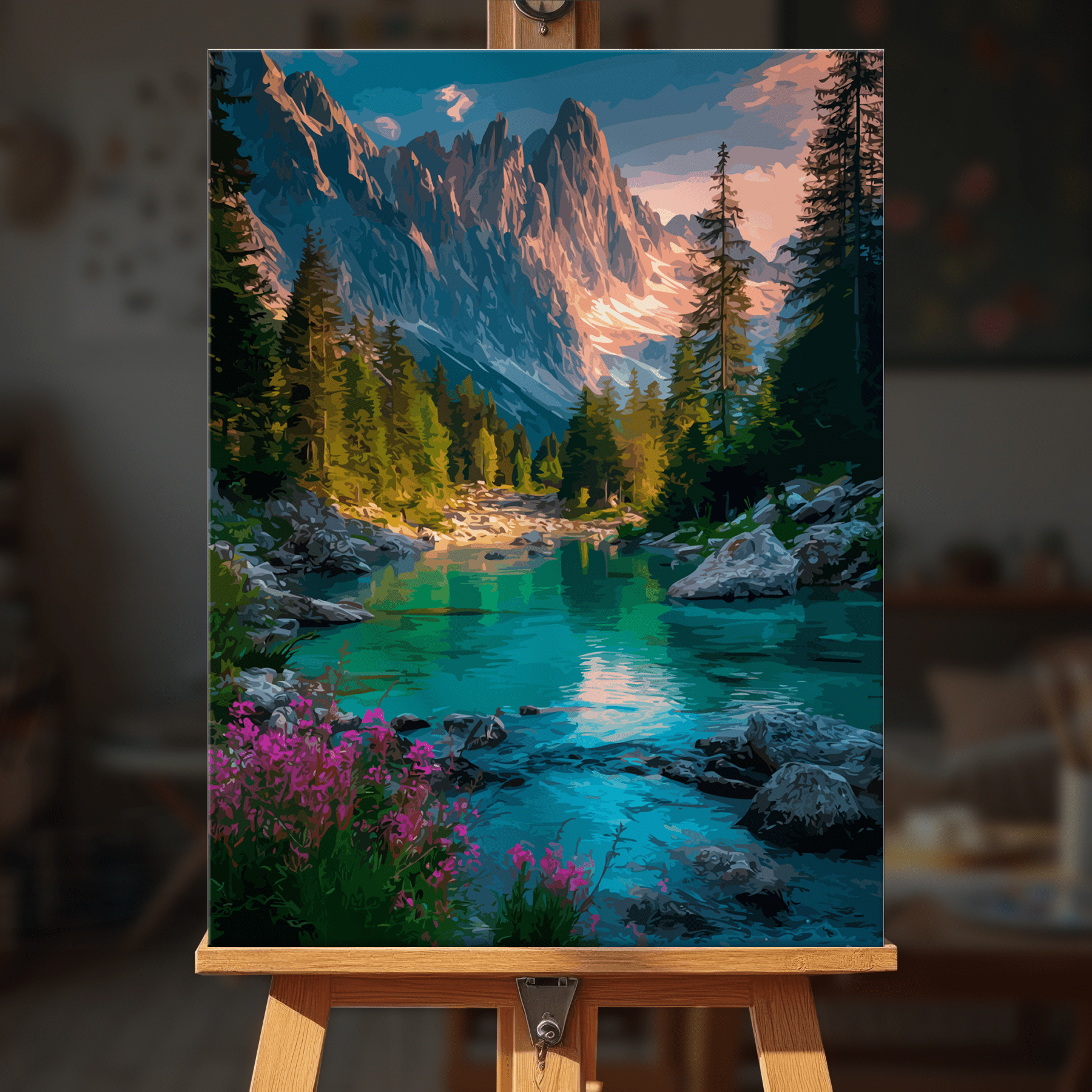 Paint by numbers - Mountain Meadow - MyArt