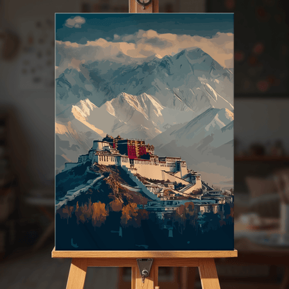 Paint by numbers - Mountain Monastery - MyArt