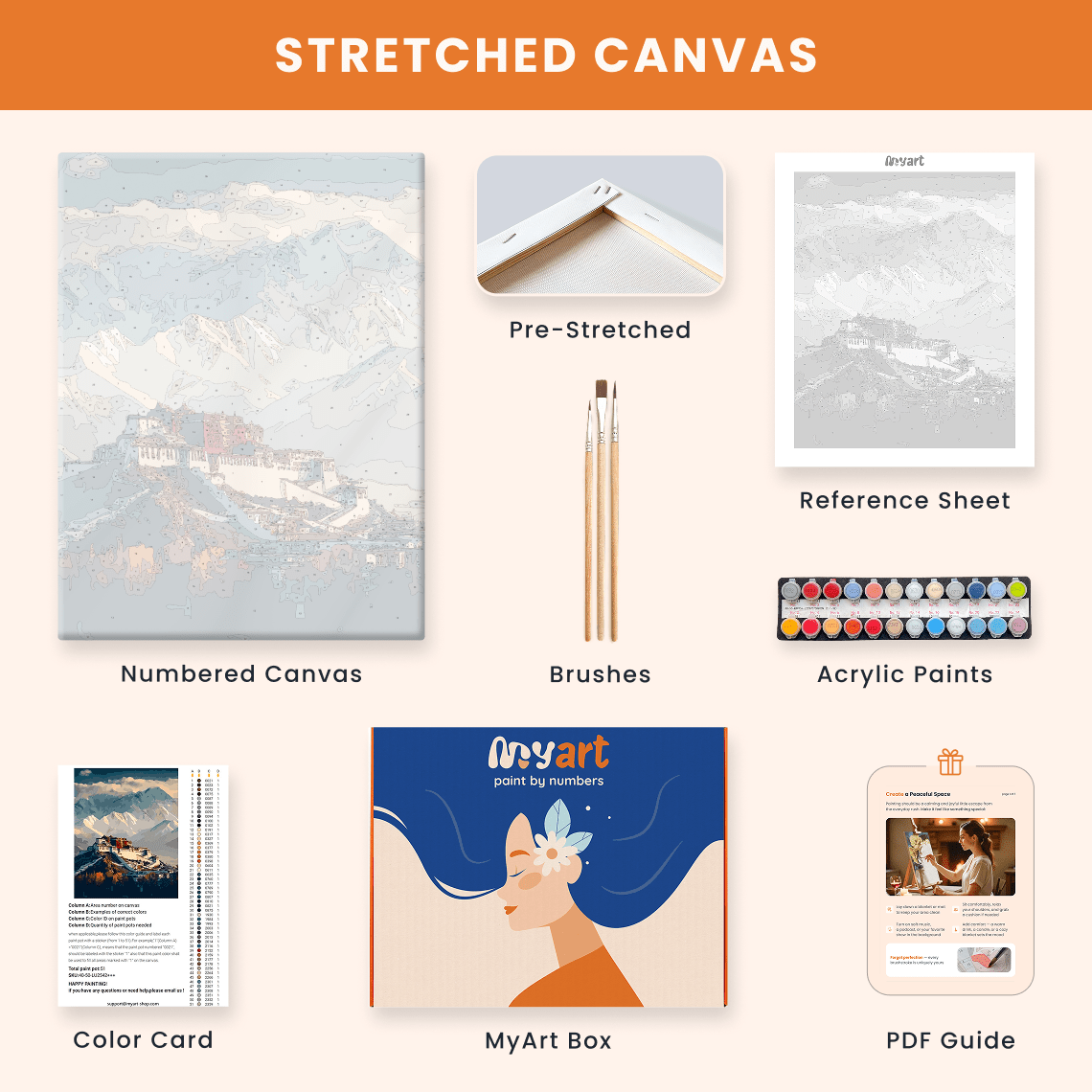 Paint by numbers - Mountain Monastery - MyArt