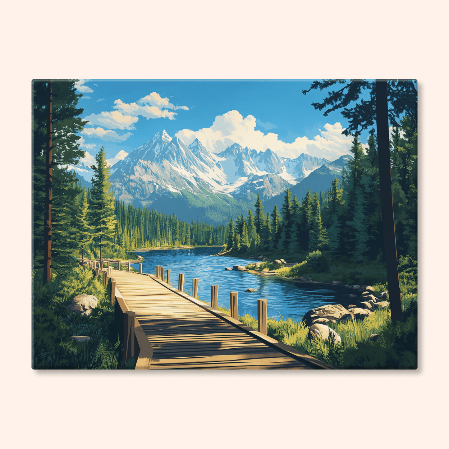 Paint by numbers - Mountain Path - MyArt