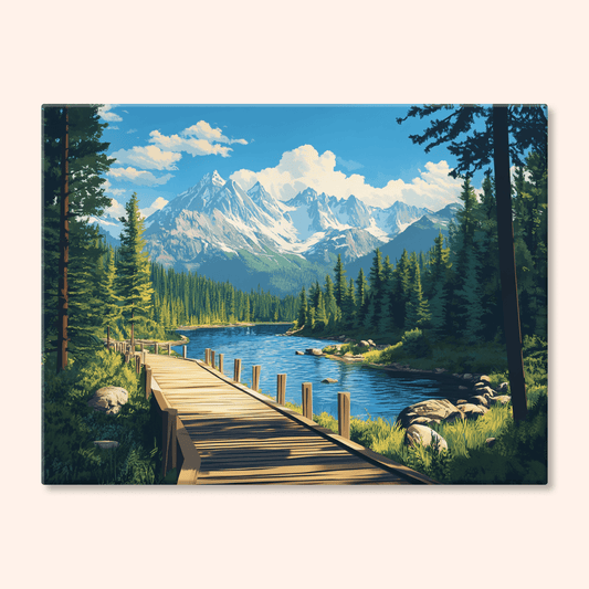 Paint by numbers - Mountain Path - MyArt