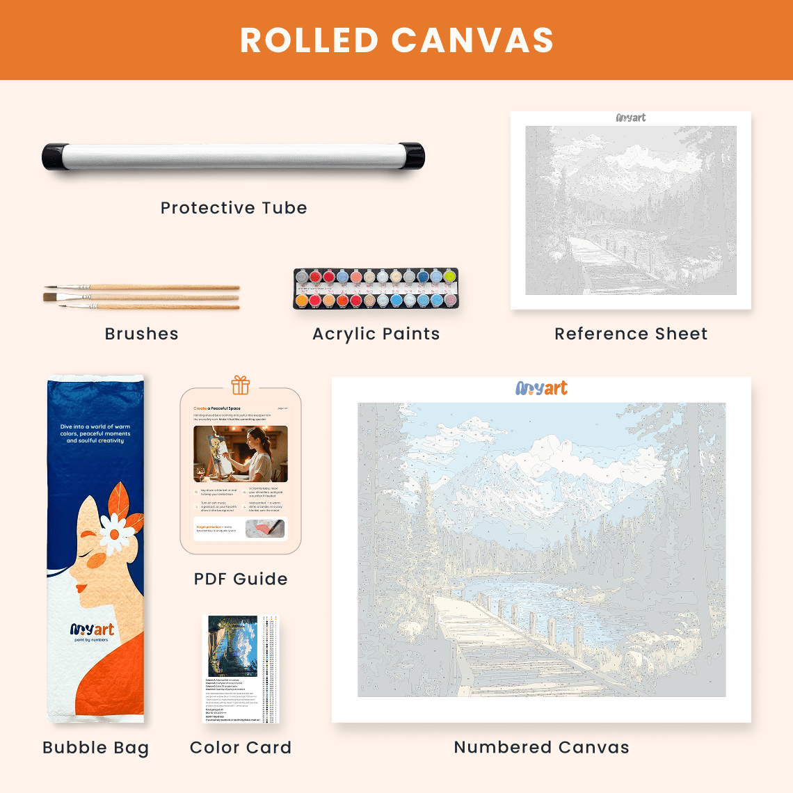 Paint by numbers - Mountain Path - MyArt