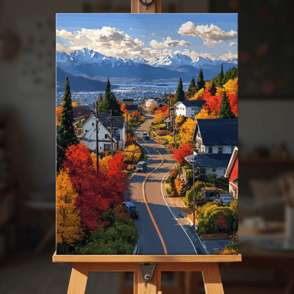 Paint by numbers - Mountain Road - MyArt