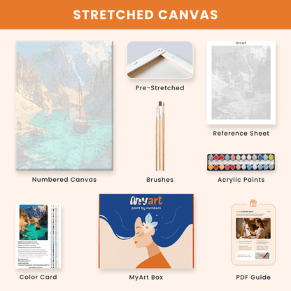 Paint by numbers - Mountain Sail - MyArt