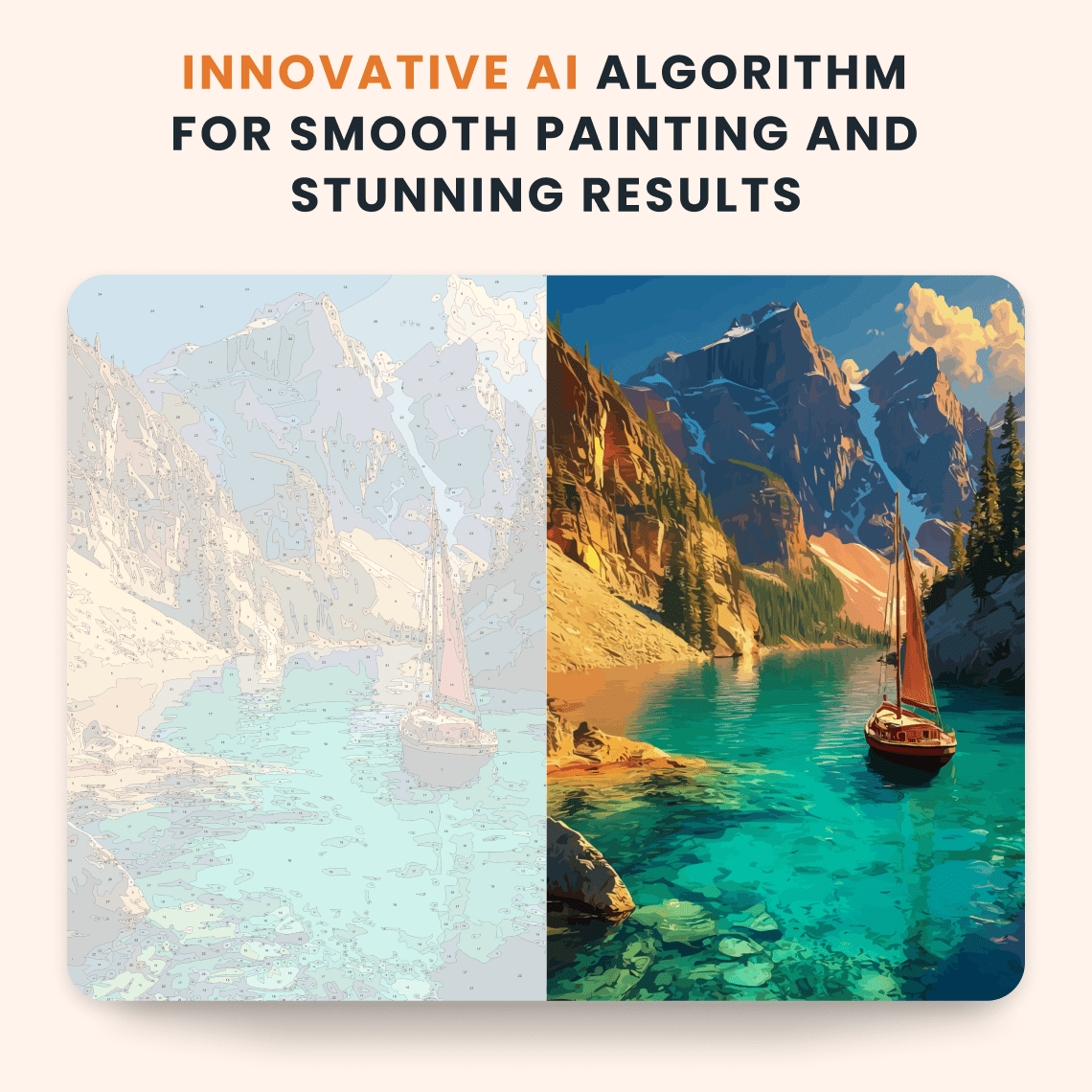 Paint by numbers - Mountain Sail - MyArt