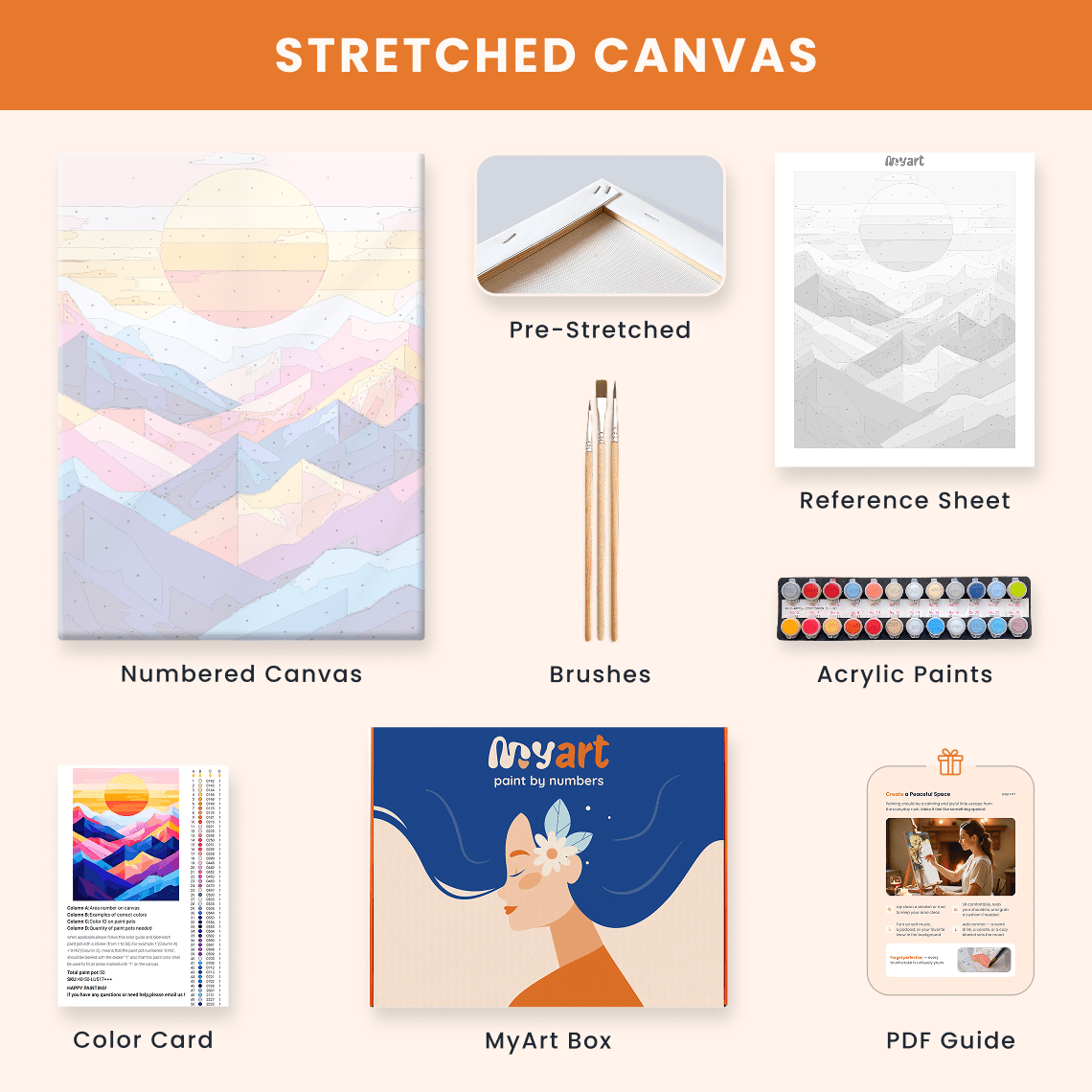 Paint by numbers - Mountain Sunrise - MyArt