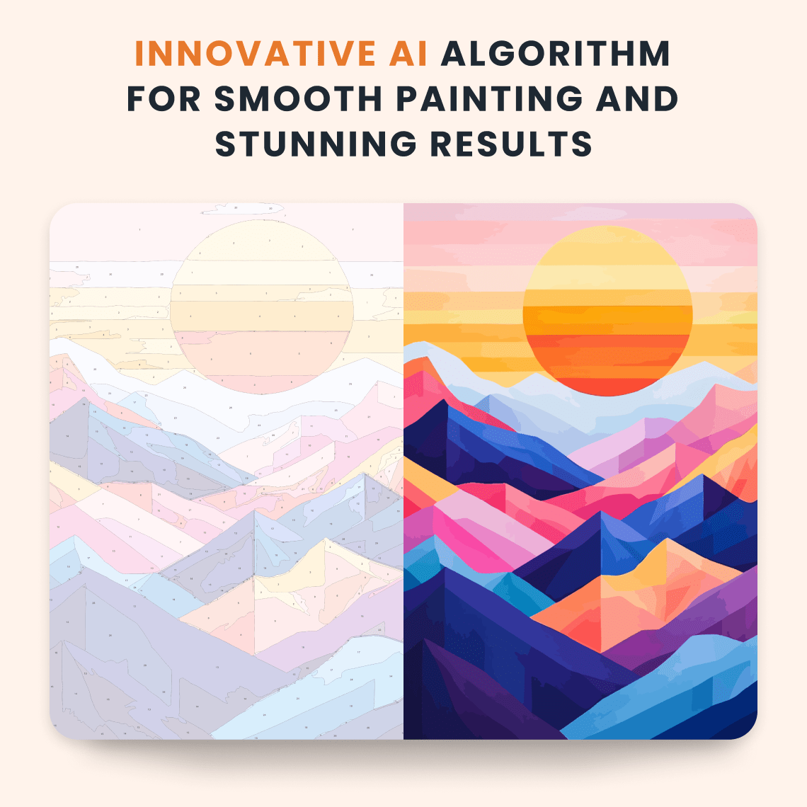 Paint by numbers - Mountain Sunrise - MyArt