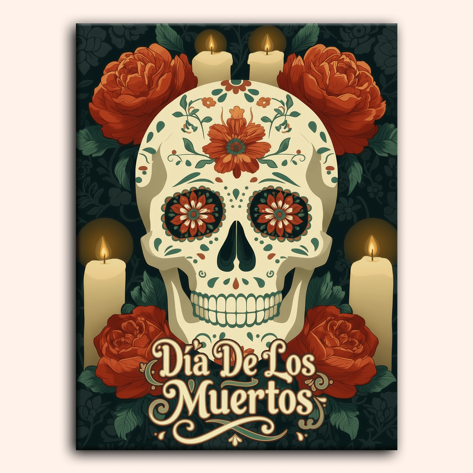 Paint by numbers - Muertos Skull - MyArt