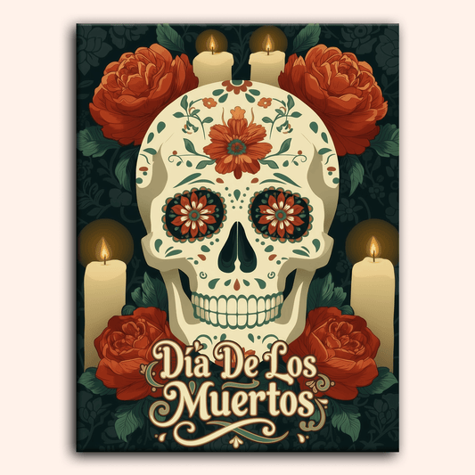 Paint by numbers - Muertos Skull - MyArt
