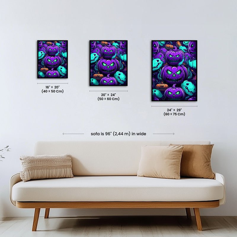 Paint by numbers - Neon Pumpkins - MyArt