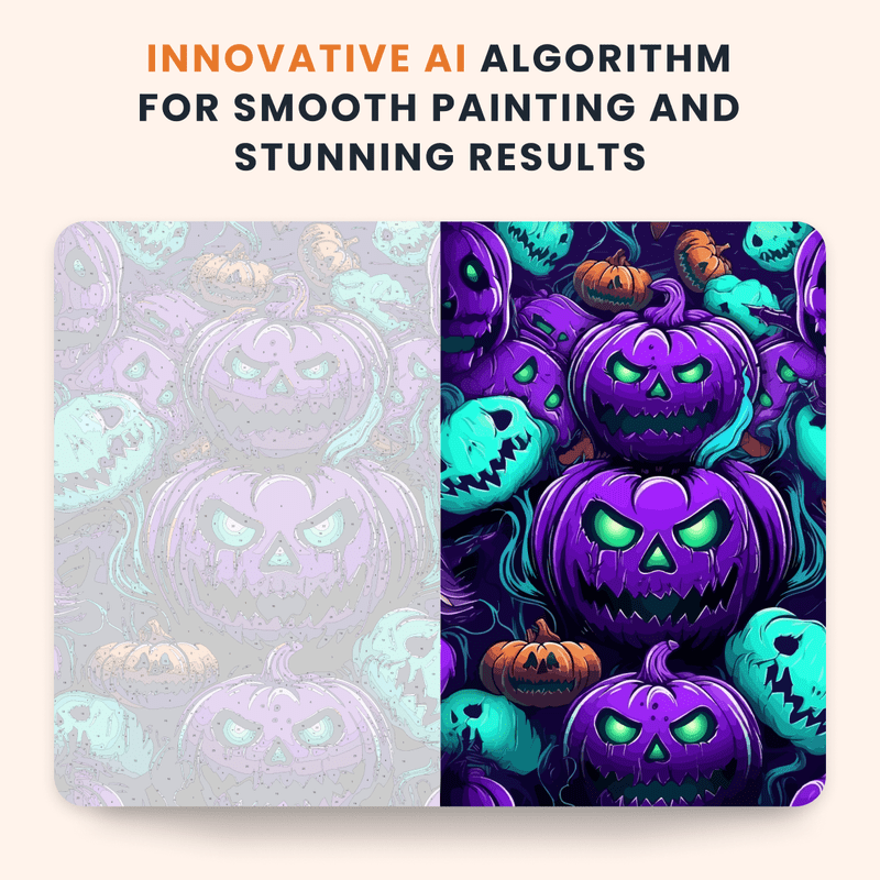 Paint by numbers - Neon Pumpkins - MyArt