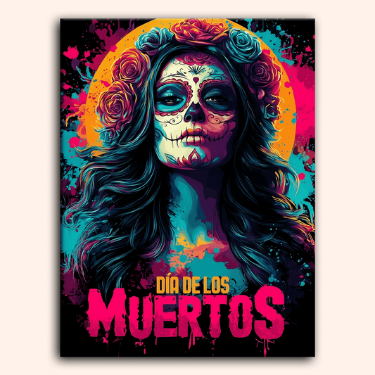 Paint by numbers - Neon Catrina - MyArt