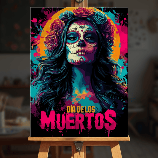 Paint by numbers - Neon Catrina - MyArt