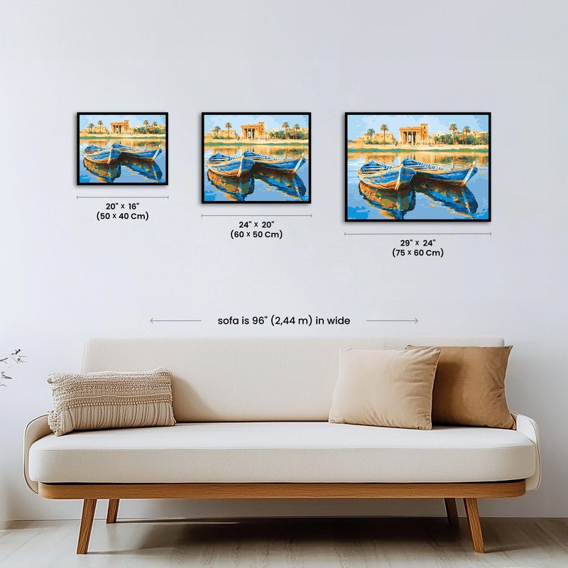 Paint by numbers - Nile Boats - MyArt