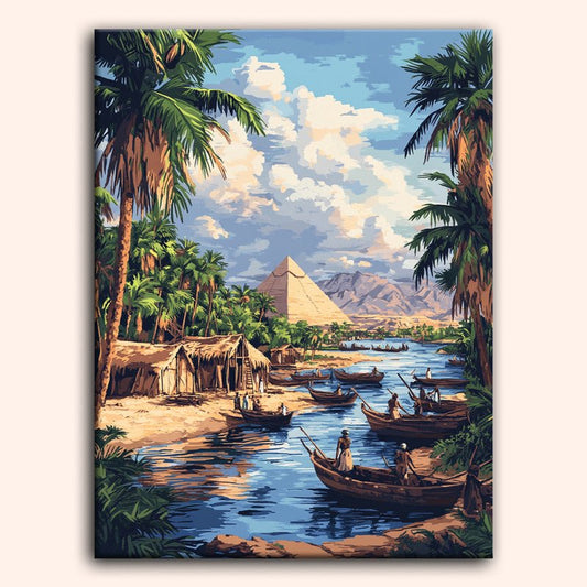Paint by numbers - Nile Village - MyArt