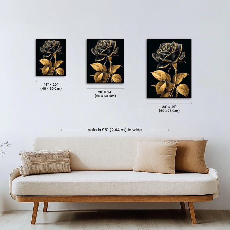 Paint by numbers - Noir Bloom - MyArt