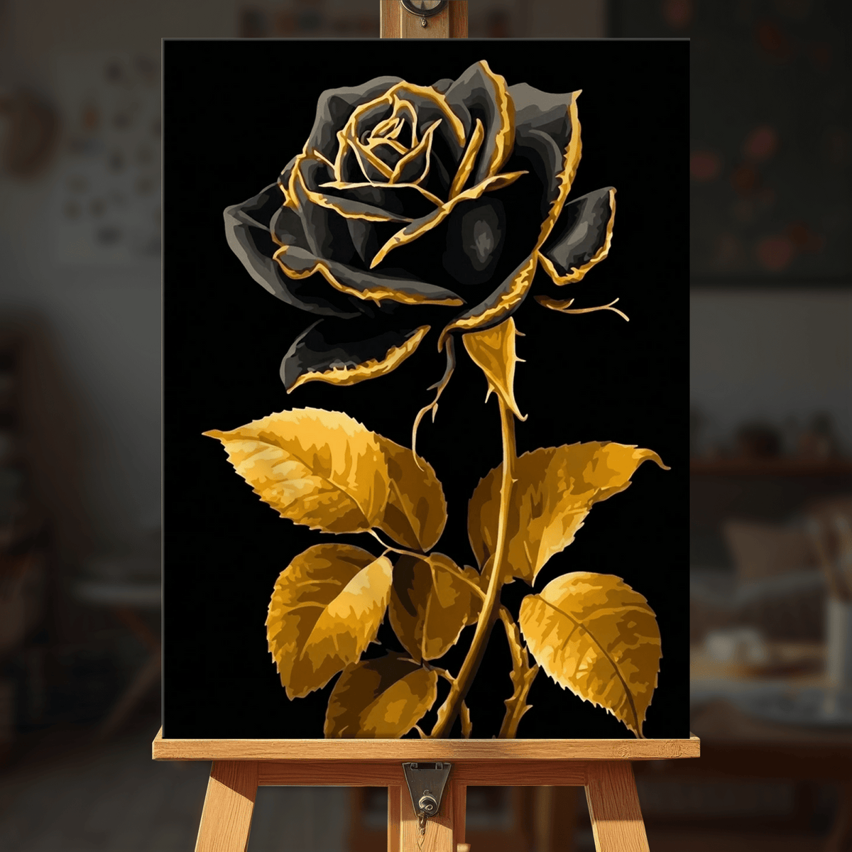 Paint by numbers - Noir Bloom - MyArt
