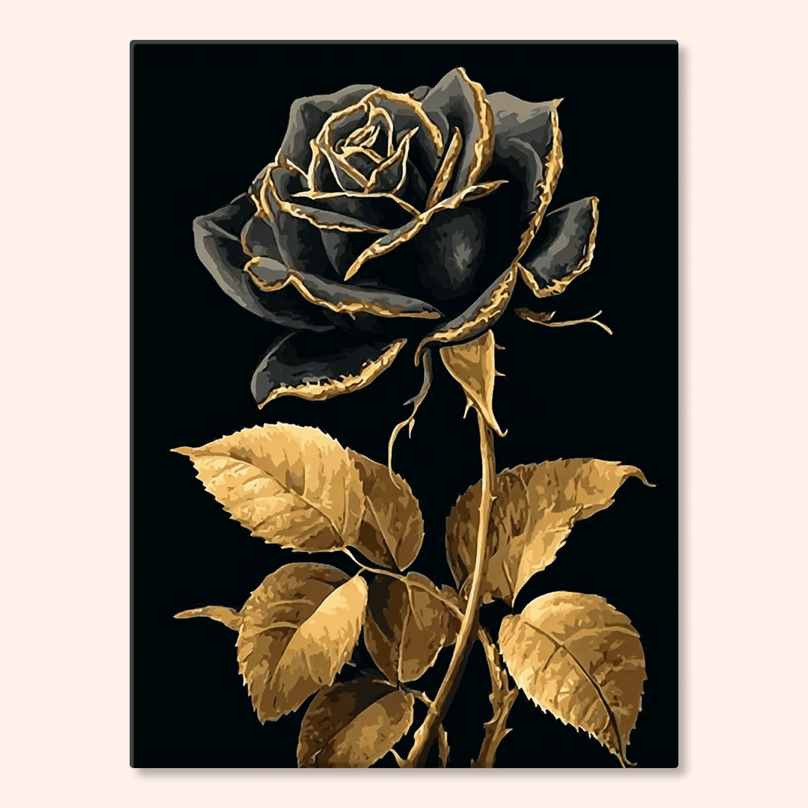 Paint by numbers - Noir Bloom - MyArt