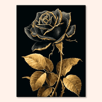 Paint by numbers - Noir Bloom - MyArt