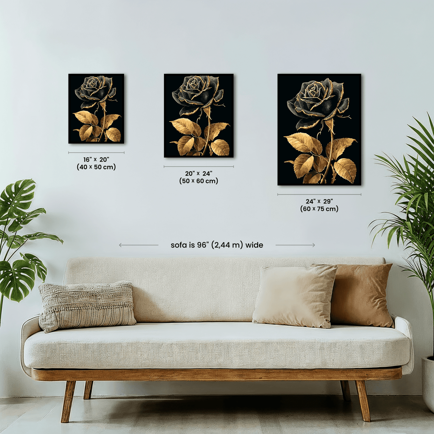 Paint by numbers - Noir Bloom - MyArt