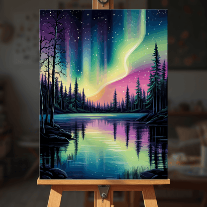 Paint by numbers - Northern Lights - MyArt