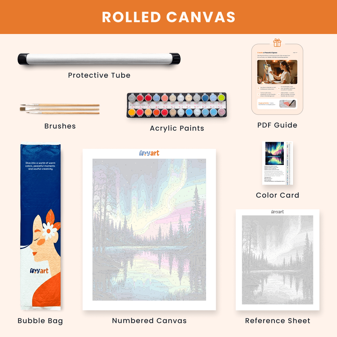 Paint by numbers - Northern Lights - MyArt