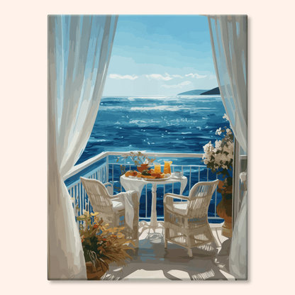 Paint by numbers - Ocean Balcony - MyArt