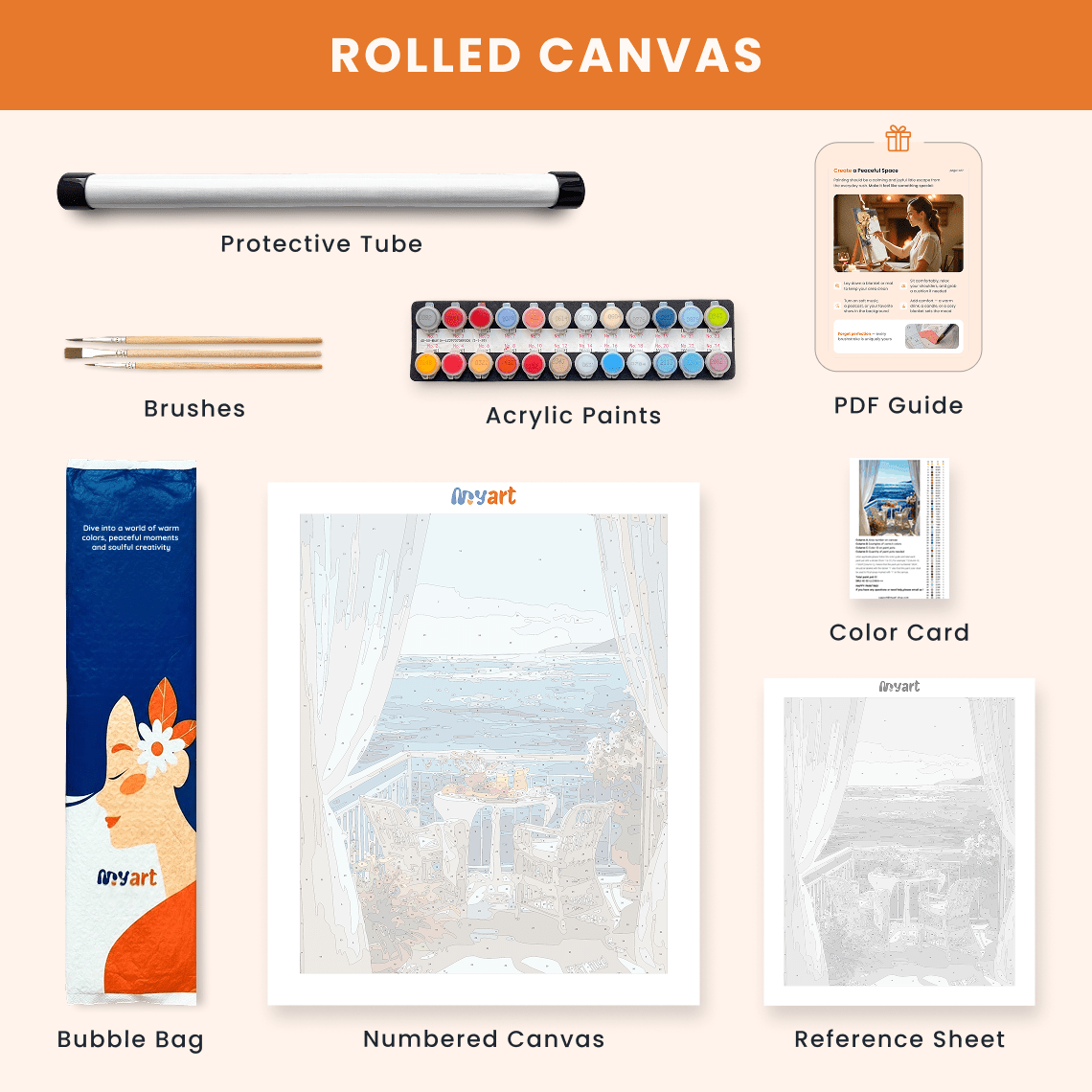 Paint by numbers - Ocean Balcony - MyArt