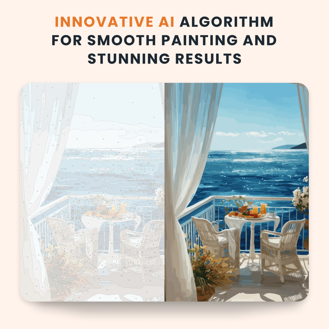 Paint by numbers - Ocean Balcony - MyArt