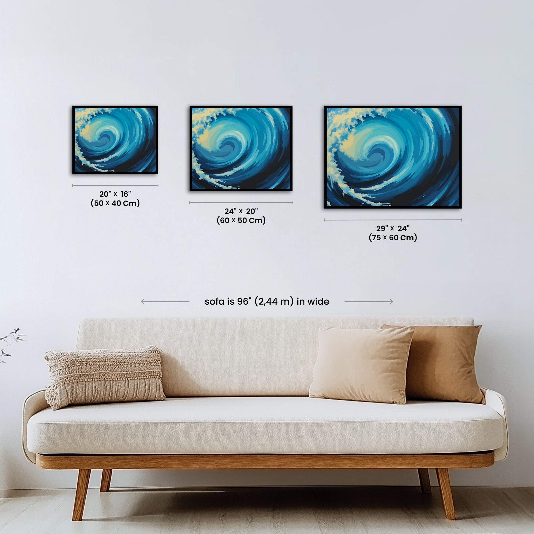 Paint by numbers - Ocean Swirl - MyArt